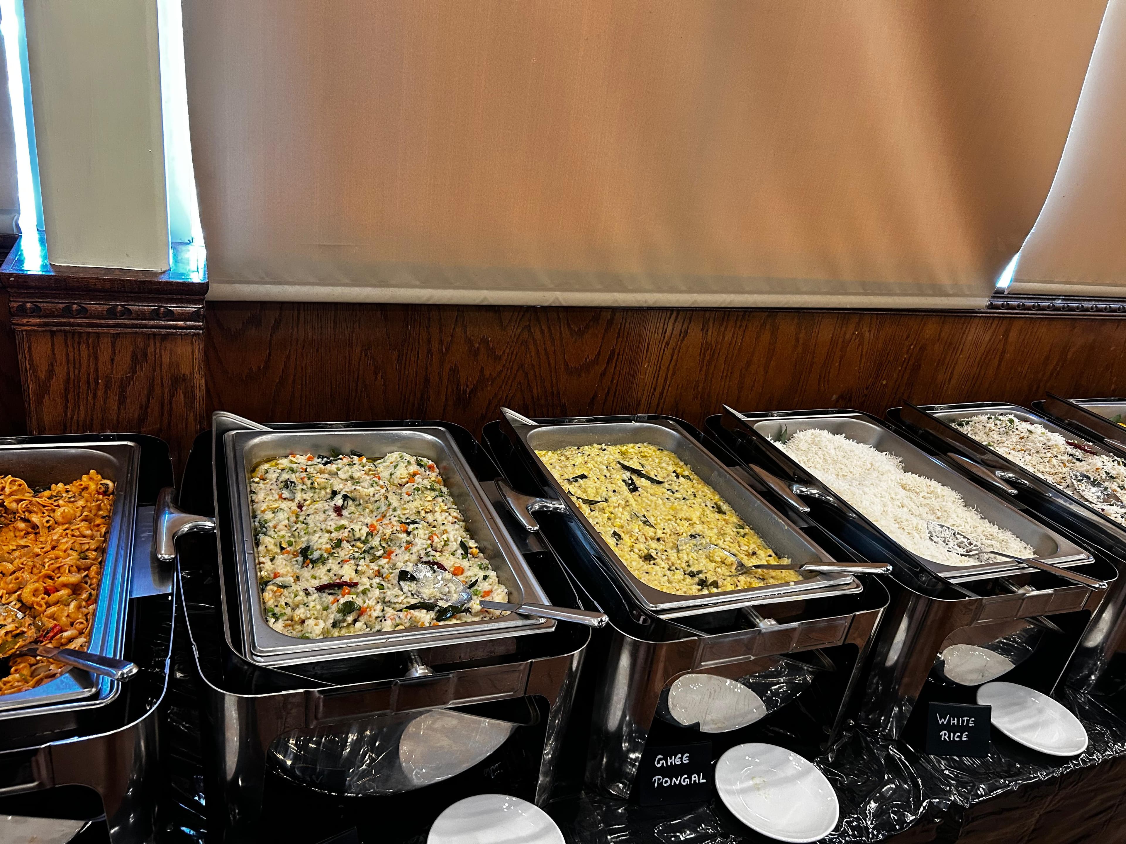 Lunch buffet — rice item good indian food
